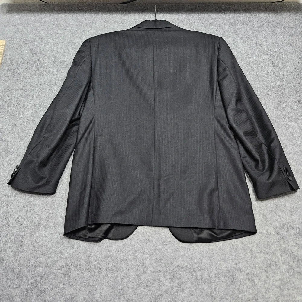 Issimo Blazer Men's 40 S Black 100% Wool‎ Tuxedo Suit Jacket Career Formal Italy